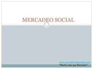 mercadeo social