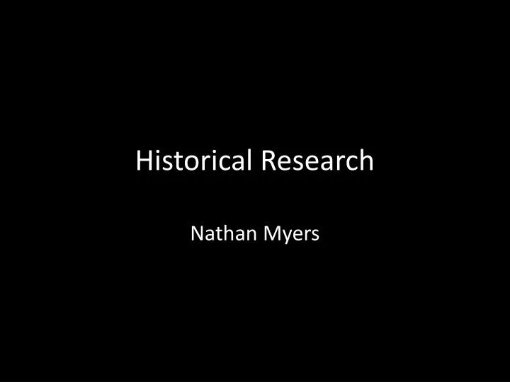 historical research