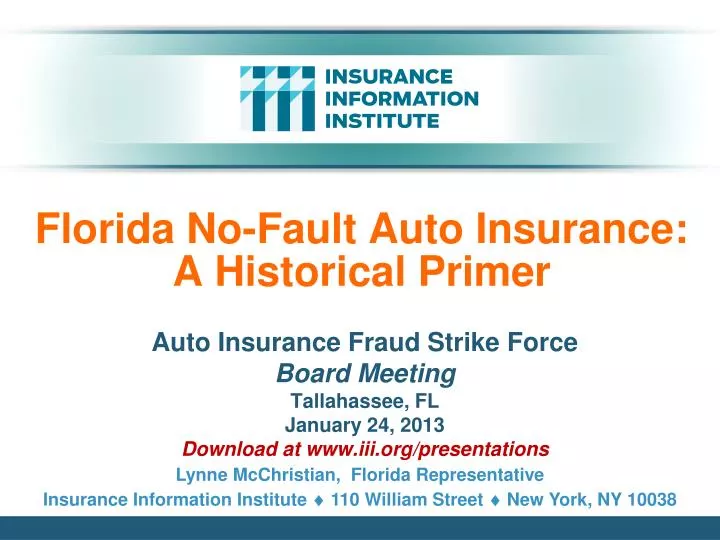 florida no fault auto insurance a historical primer