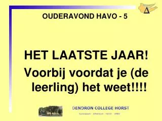 ouderavond havo 5