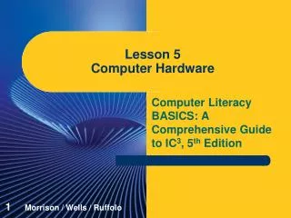 Lesson 5 Computer Hardware