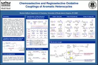 Chemoselective and Regioselective Oxidative Couplings of Aromatic Heterocycles