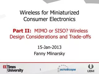 15-Jan-2013 Fanny Mlinarsky