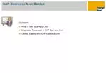 SAP Business One Basics