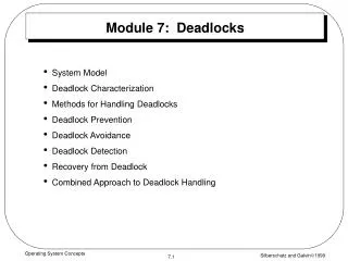 module 7 deadlocks