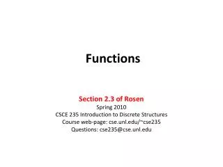 Functions