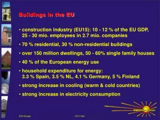 Buildings in the EU