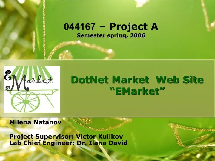 dotnet market web site emarket