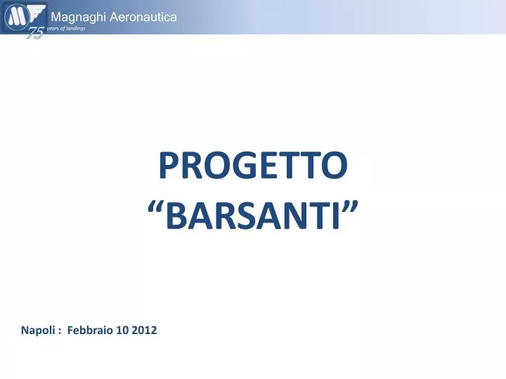 progetto barsanti