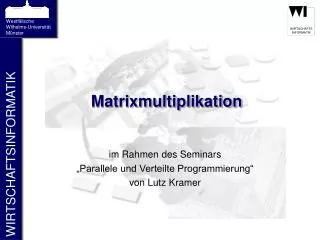 matrixmultiplikation