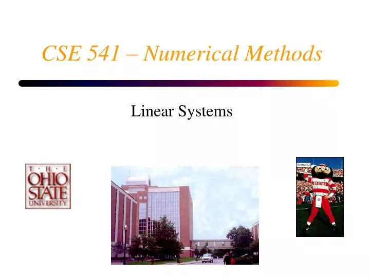 cse 541 numerical methods