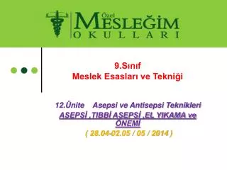 9 s n f meslek esaslar ve tekni i