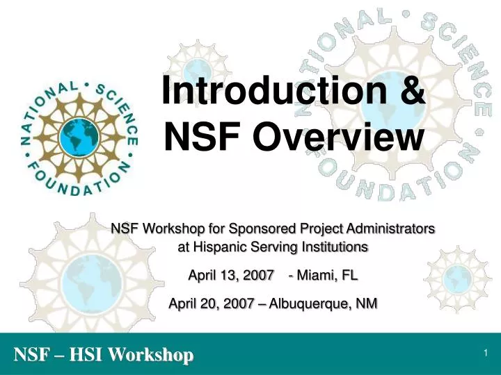 introduction nsf overview