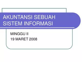 akuntansi sebuah sistem informasi