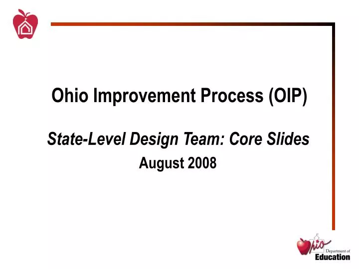 ohio improvement process oip