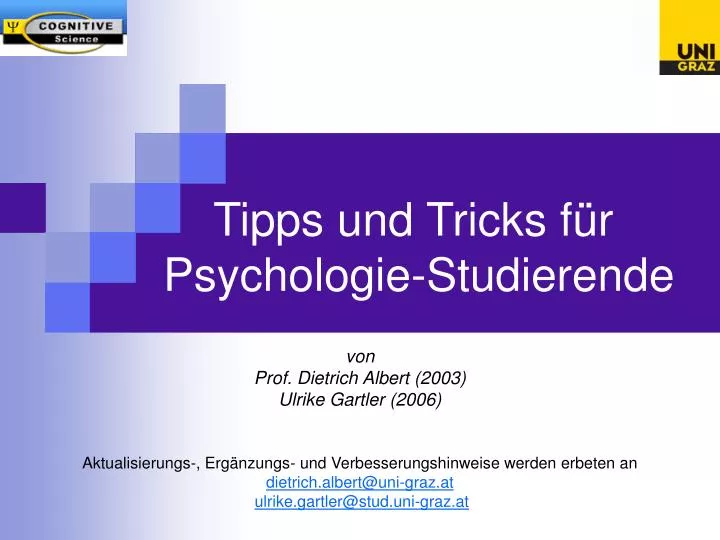 tipps und tricks f r psychologie studierende