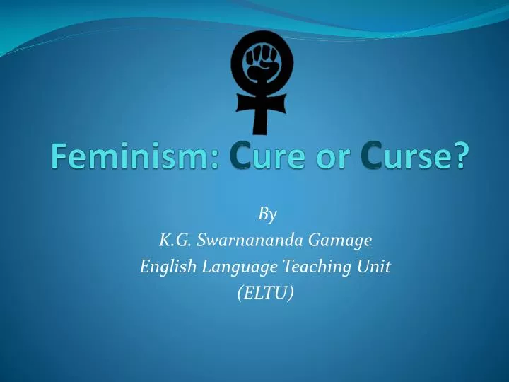 feminism c ure or c urse