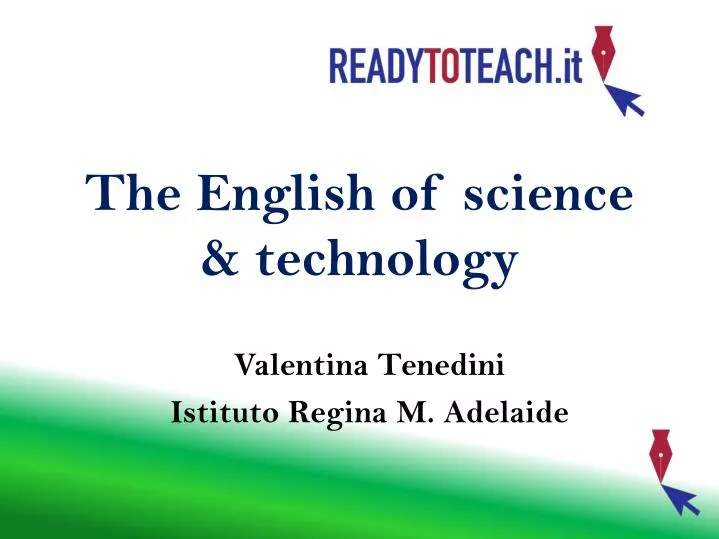 the english of science technology