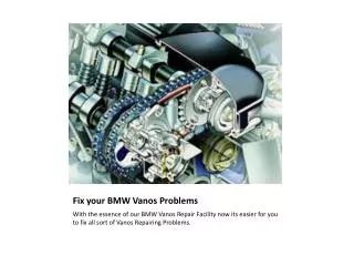 BMW Vanos Repair | BMW Pixel and Cluster Repair