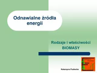 odnawialne r d a energii