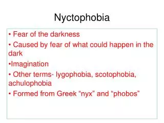 Nyctophobia