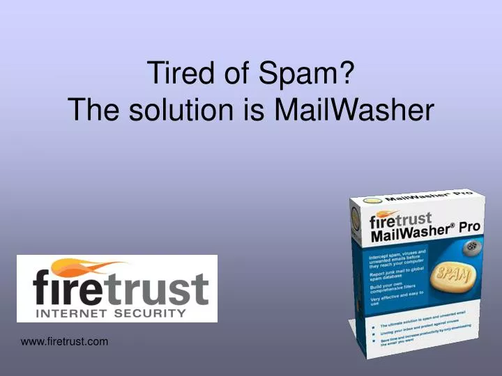 tired of spam the solution is mailwasher