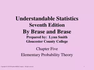 Chapter Five Elementary Probability Theory