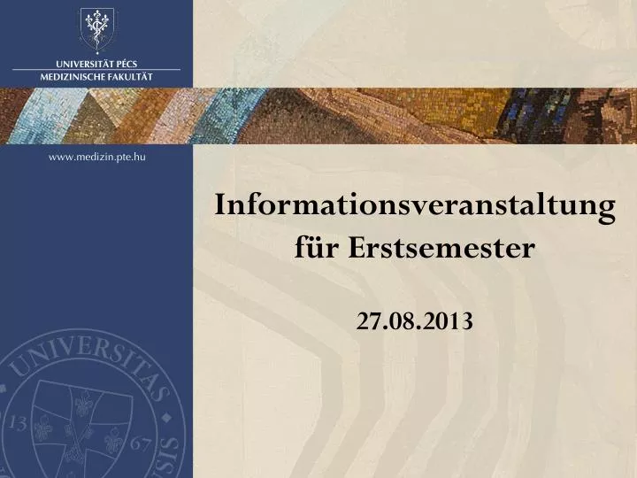 informationsveranstaltung f r erstsemester