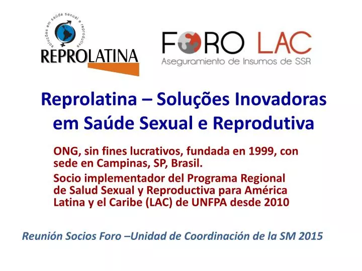 reprolatina solu es inovadoras em sa de sexual e reprodutiva