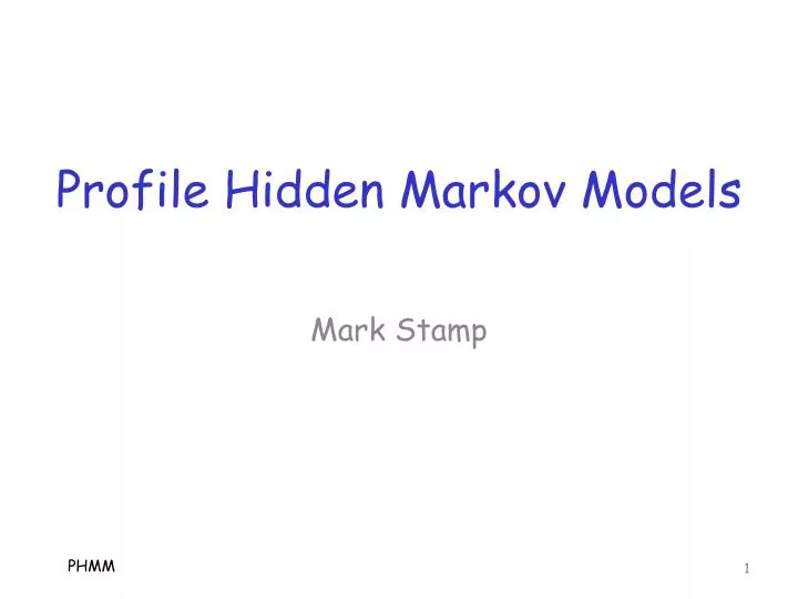 profile hidden markov models