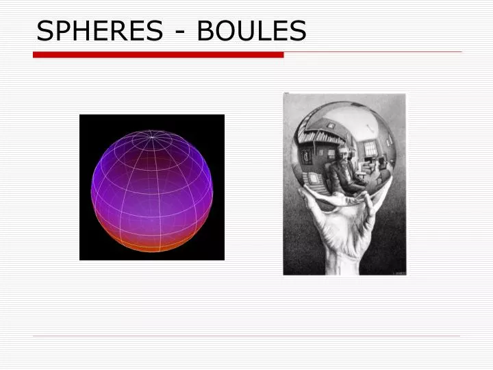 spheres boules