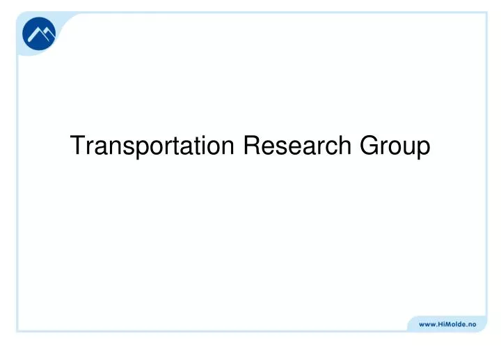 transportation research group