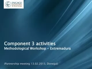 Component 3 activities Methodological Workshop - Extremadura