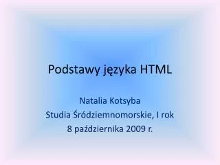 podstawy j zyka html