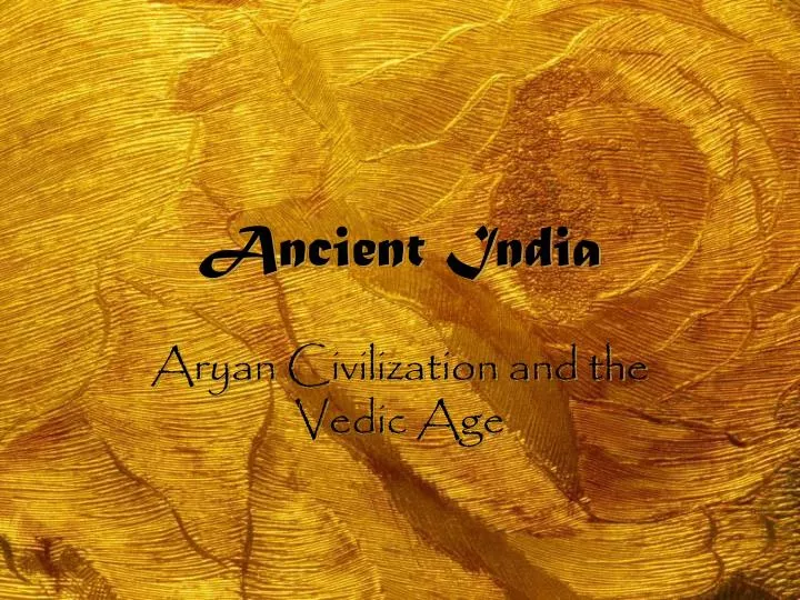 ancient india