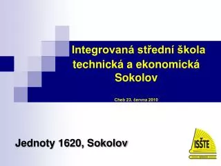 integrovan st edn kola technick a ekonomick sokolov cheb 23 ervna 2010
