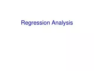 Regression Analysis