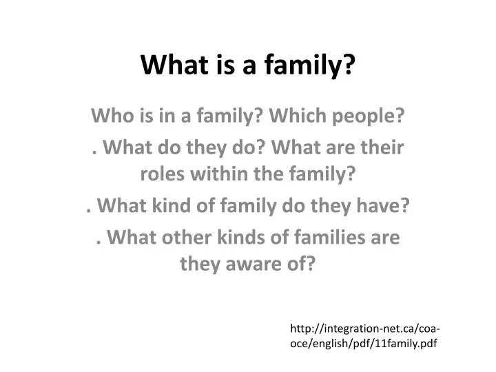 what is a family