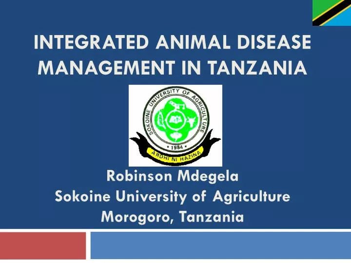 integrated animal disease management in tanzania