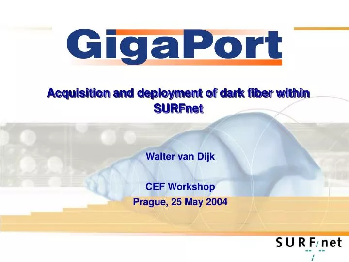 acquisition and deployment of dark fiber within surfnet