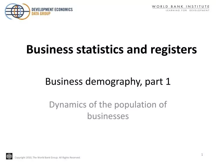 business demography part 1