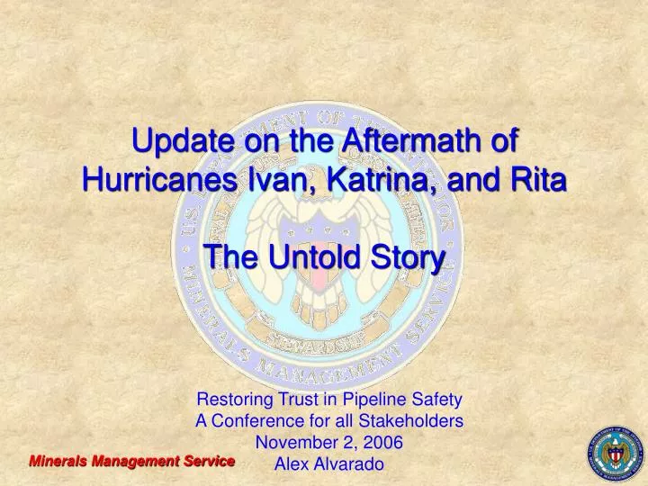 update on the aftermath of hurricanes ivan katrina and rita the untold story