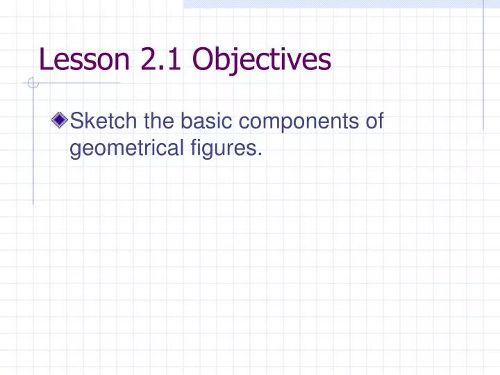 lesson 2 1 objectives