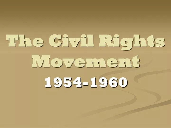 the civil rights movement