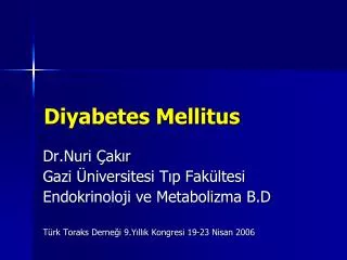 diyabetes mellitus