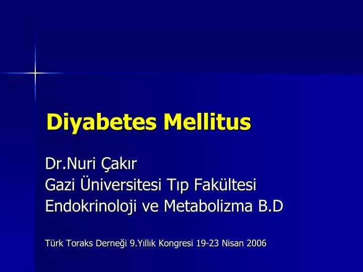 diyabetes mellitus