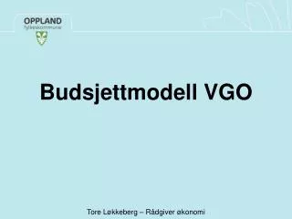 budsjettmodell vgo