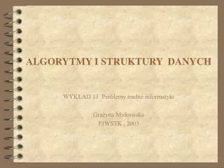 algorytmy i struktury danych