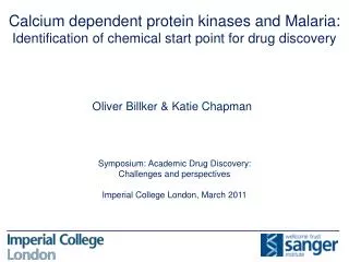 Symposium: Academic Drug Discovery: Challenges and perspectives