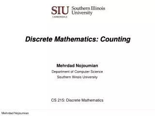 Discrete Mathematics: Counting